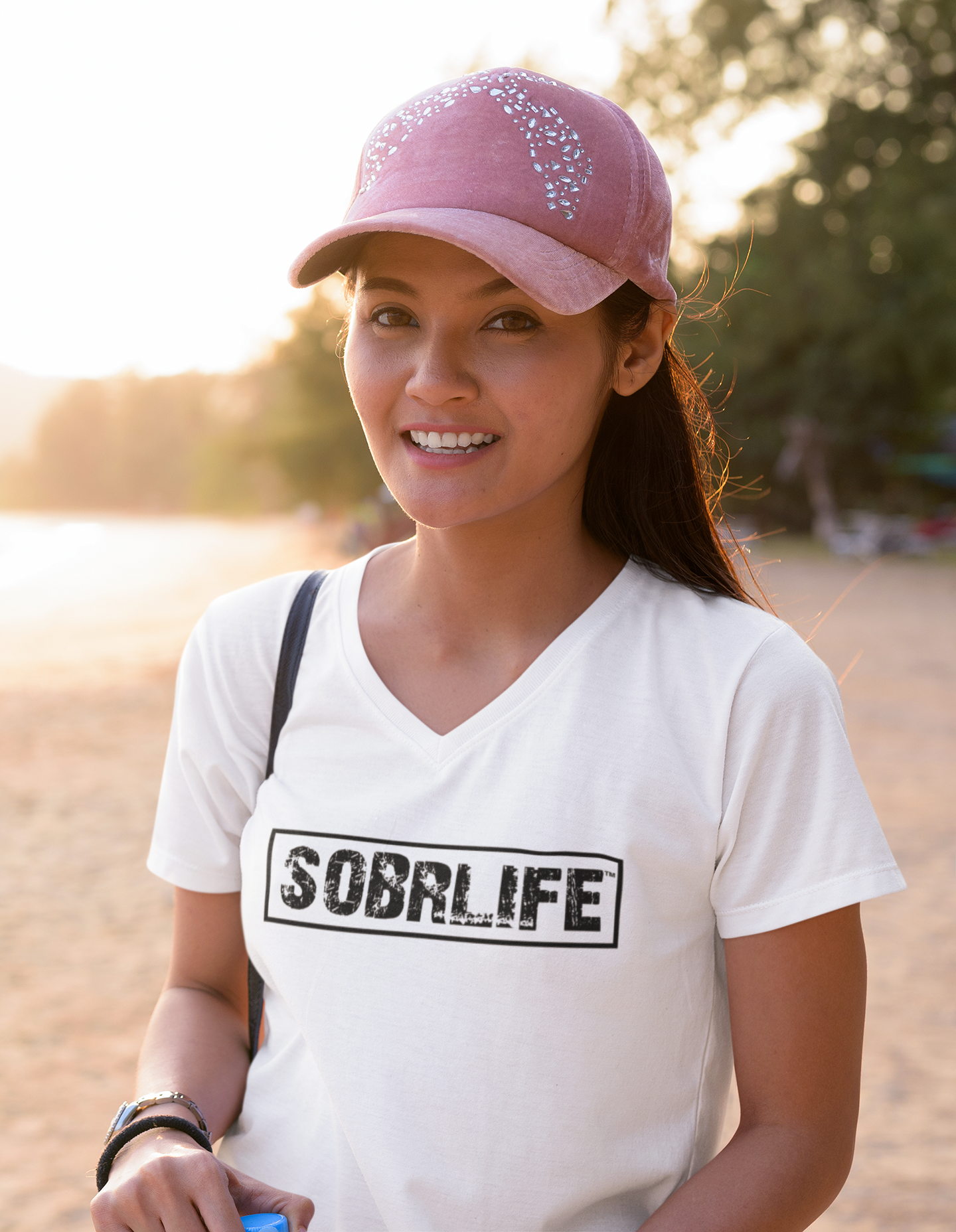 SobrLife Women's V-Neck