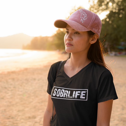 SobrLife Women's V-Neck